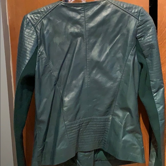 Trouve green leather jacket from Nordstrom - Picture 7 of 8